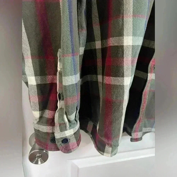 Eddie Bauer Men’s Plaid Cotton Long Sleeve Flannel Button Down - Size XL - Picture 4 of 6